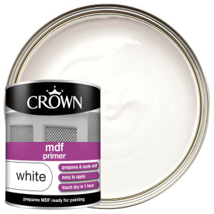 Image of Crown Retail MDF Primer - Brilliant White - 750ml