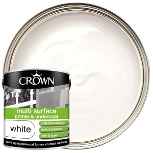 Crown Multi-Surface Primer Paint - White - 2.5L