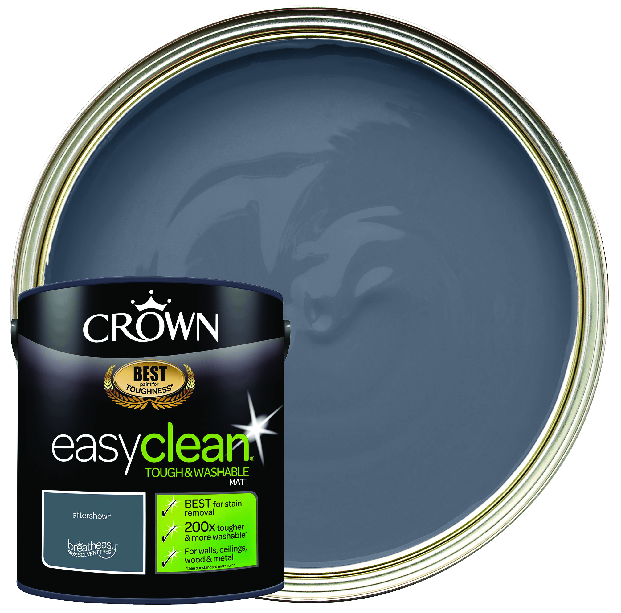 Crown Easyclean Matt Emulsion Paint - Aftershow - 2.5L