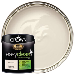 Crown Easyclean Matt Emulsion Paint - Antique Cream - 2.5L