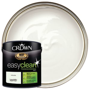 Crown Easyclean Matt Emulsion Paint - Milk White - 2.5L