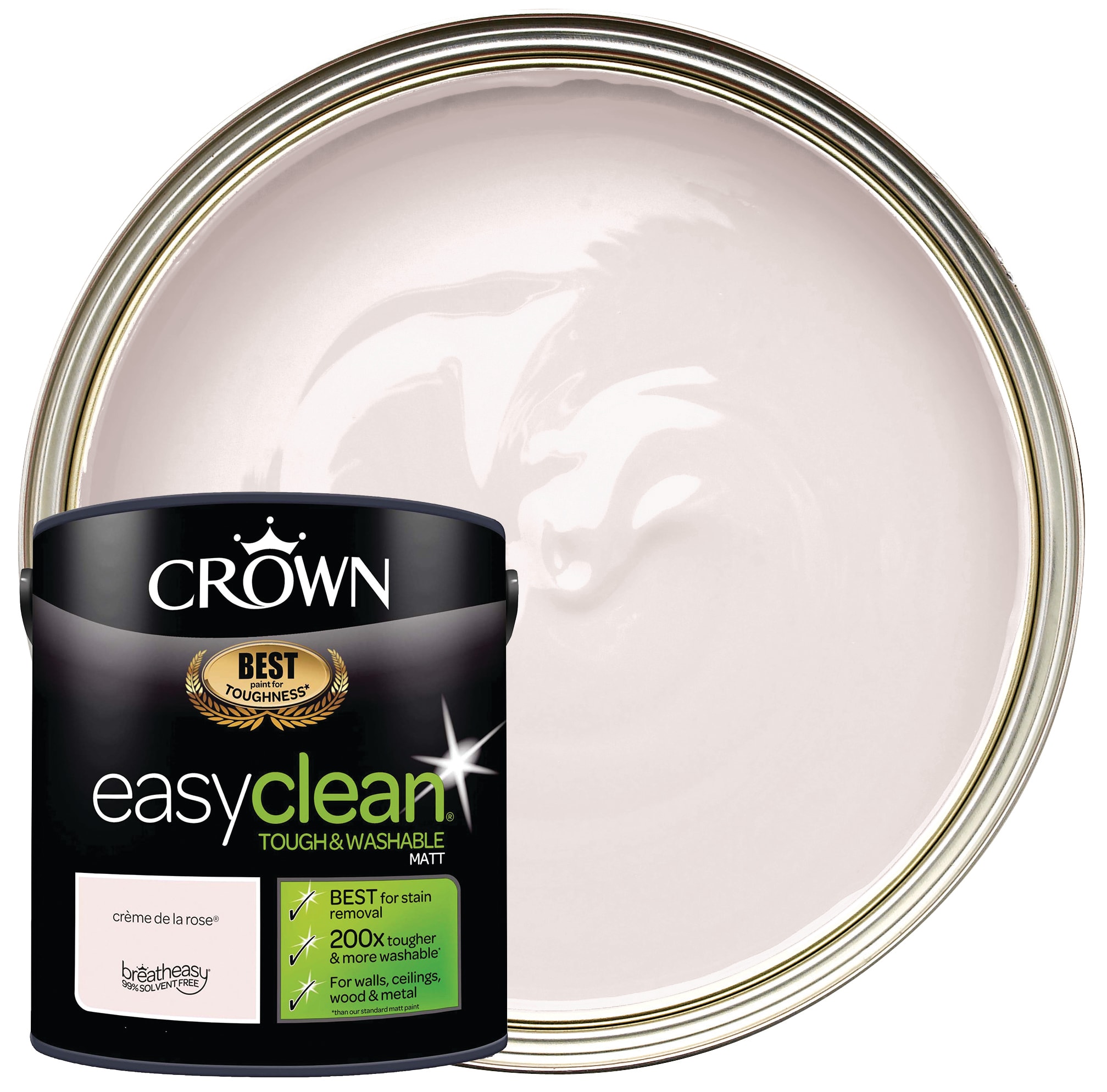 Crown Easyclean Matt Emulsion Paint - Creme de