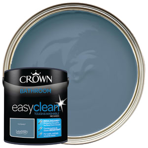 Crown Easyclean Mid Sheen Emulsion Bathroom Paint - Runaway - 2.5L