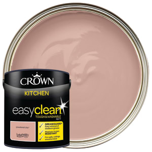Crown Easyclean Matt Emulsion Kitchen Paint - Powdered Clay - 2.5L
