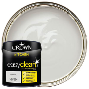Crown Easyclean Matt Emulsion Kitchen Paint - Sugar Bowl - 2.5L