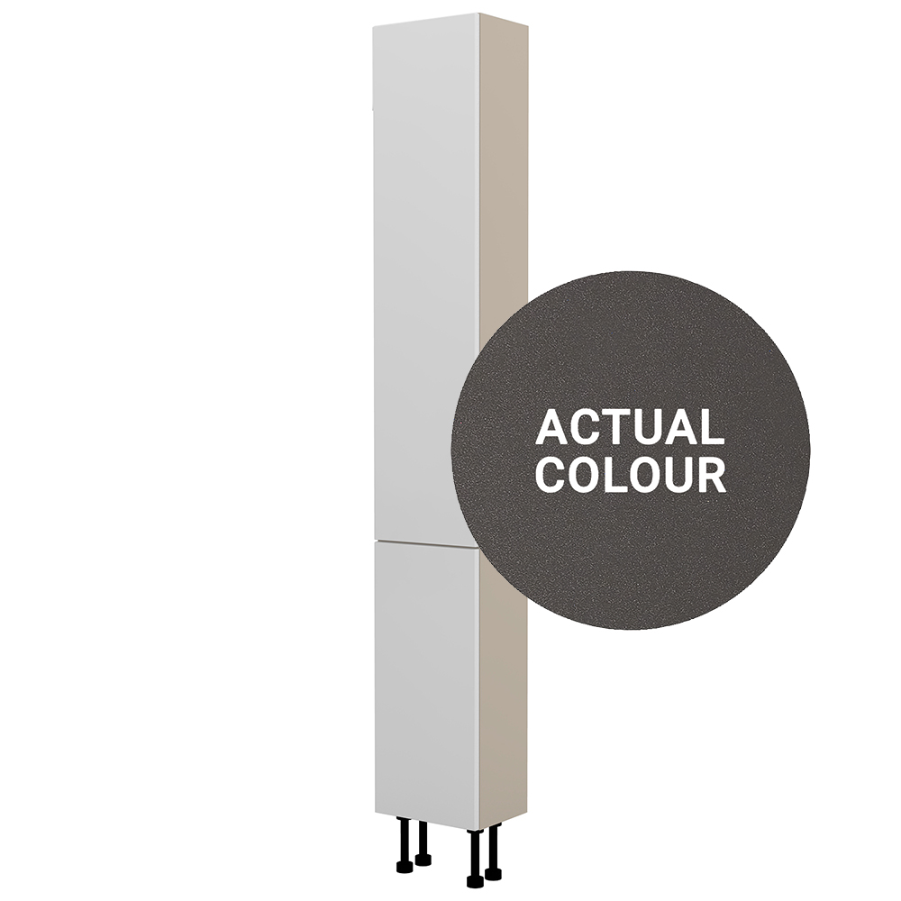 Image of Duarti By Calypso Cascade 300mm Slimline 2 Door Tower Unit - Galaxy Grey