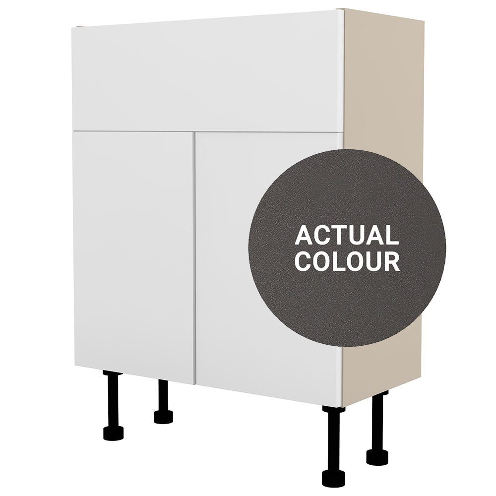 Image of Duarti By Calypso Cascade 600mm Full Depth 2 Door Vanity Unit - Galaxy Grey