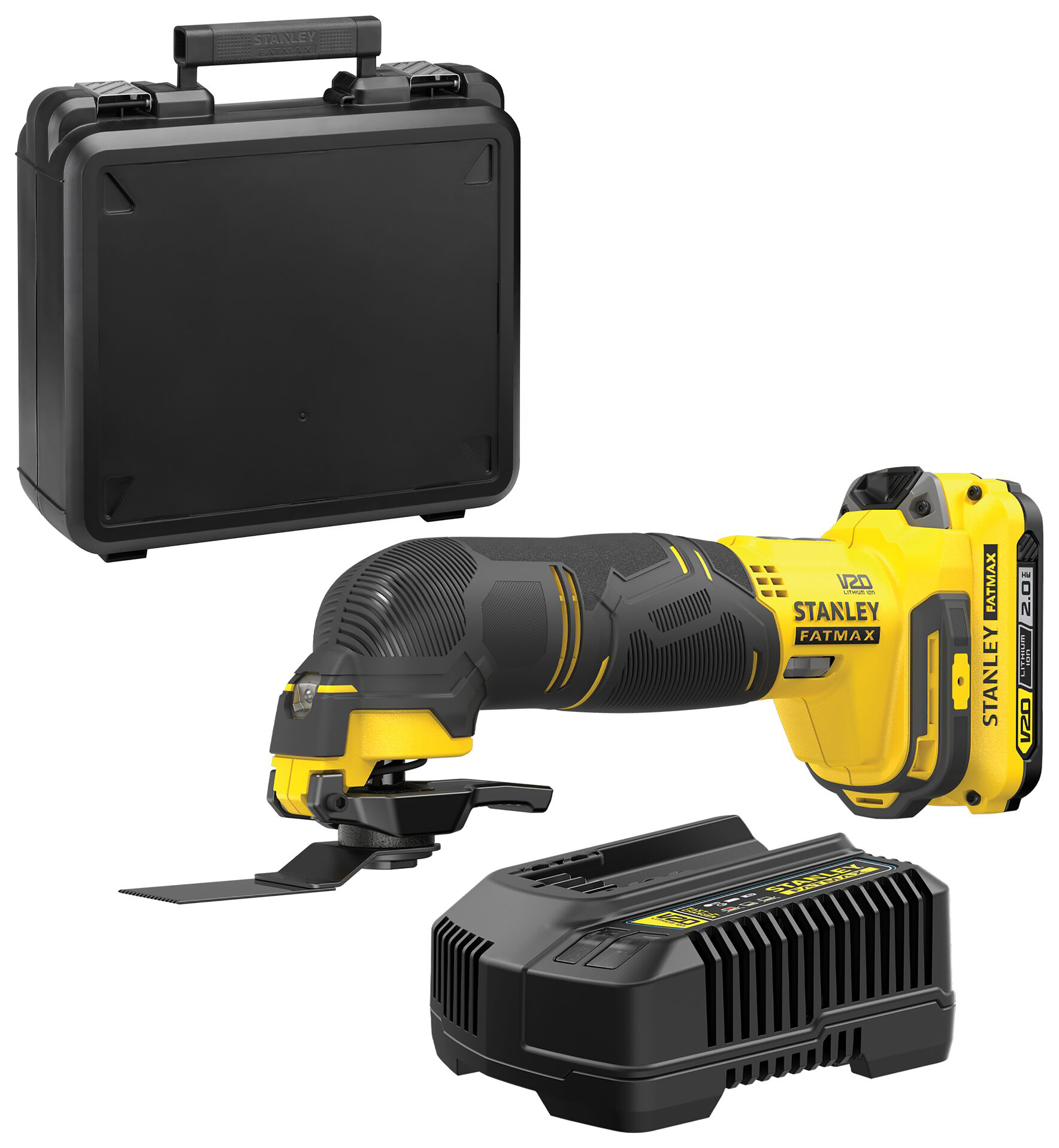 Stanley FatMax V20 SFMCE500D1K-GB 18V 1 x 2.0AH Cordless Multi Tool with Kitbox