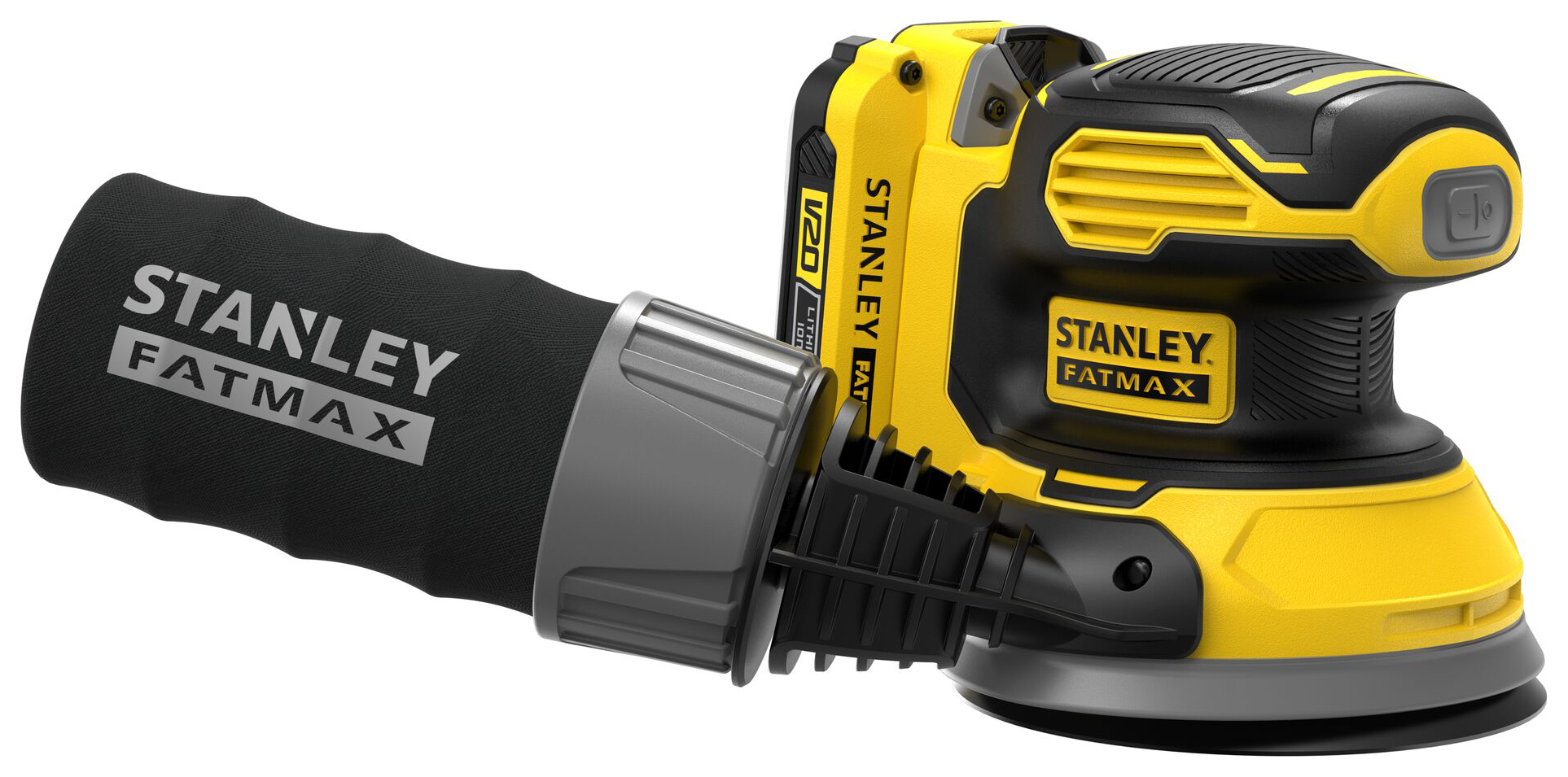 Image of Stanley FatMax® V20 SFMCW220D1S-GB 18V 1 x 2.0AH Cordless Random Orbital Sander with Softbag