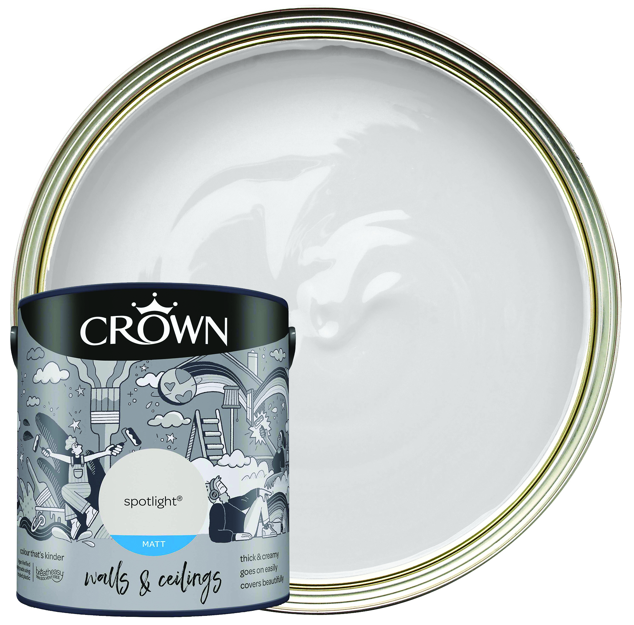 Image of Crown Matt Emulsion Paint - Spotlight - 2.5L