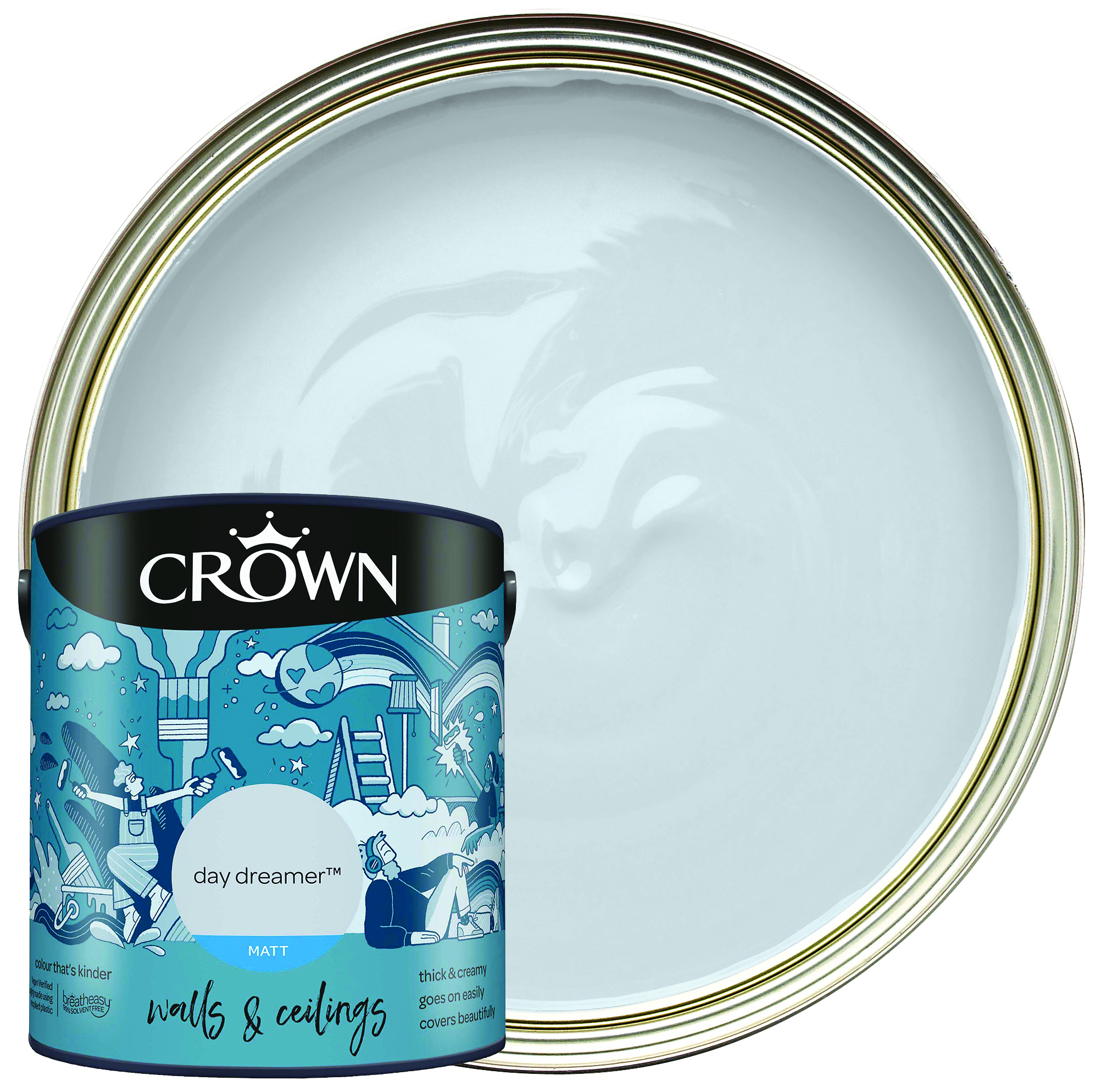 Crown Matt Emulsion Paint - Day Dreamer - 2.5L