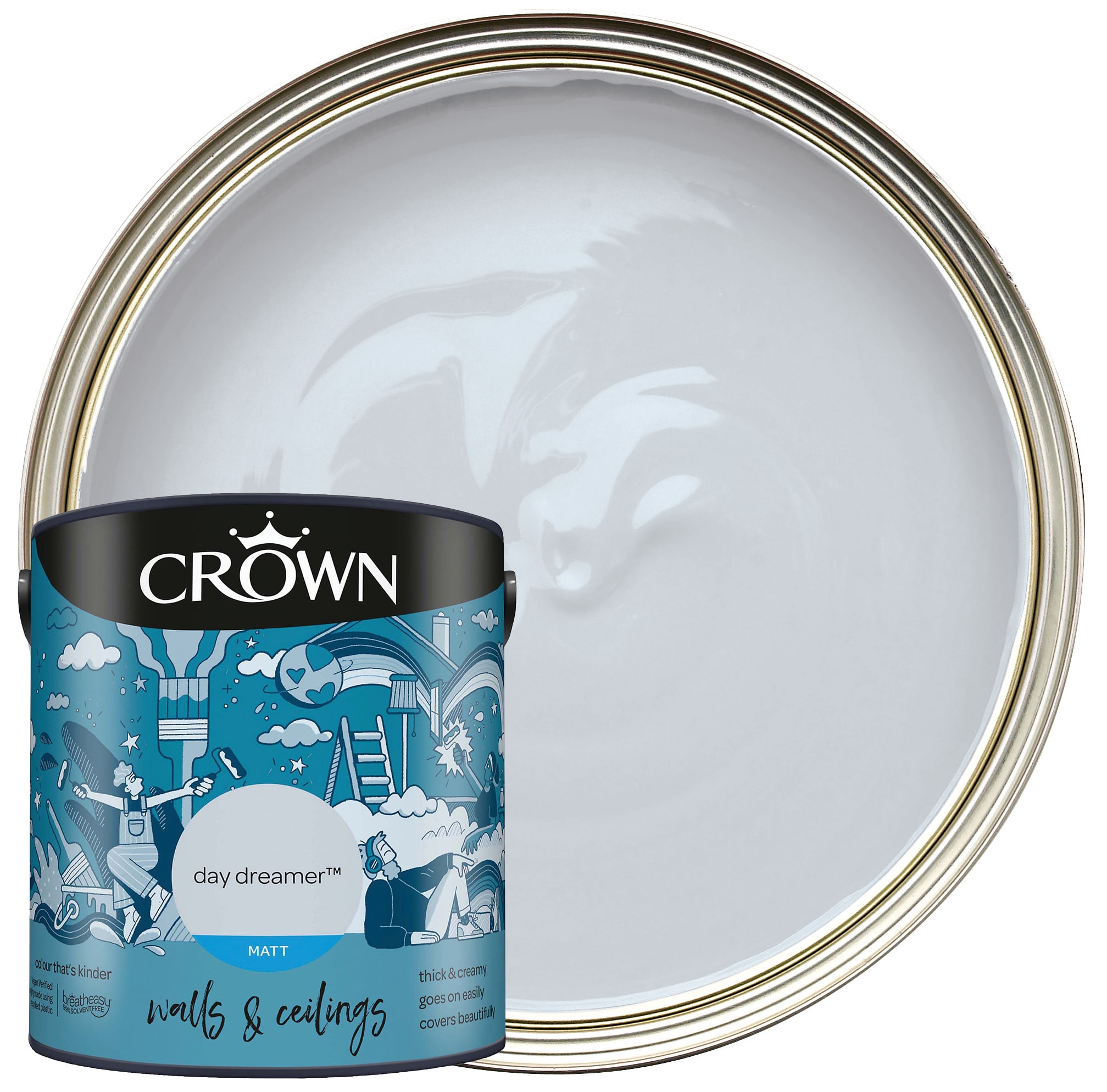 Crown Matt Emulsion Paint - Day Dreamer -