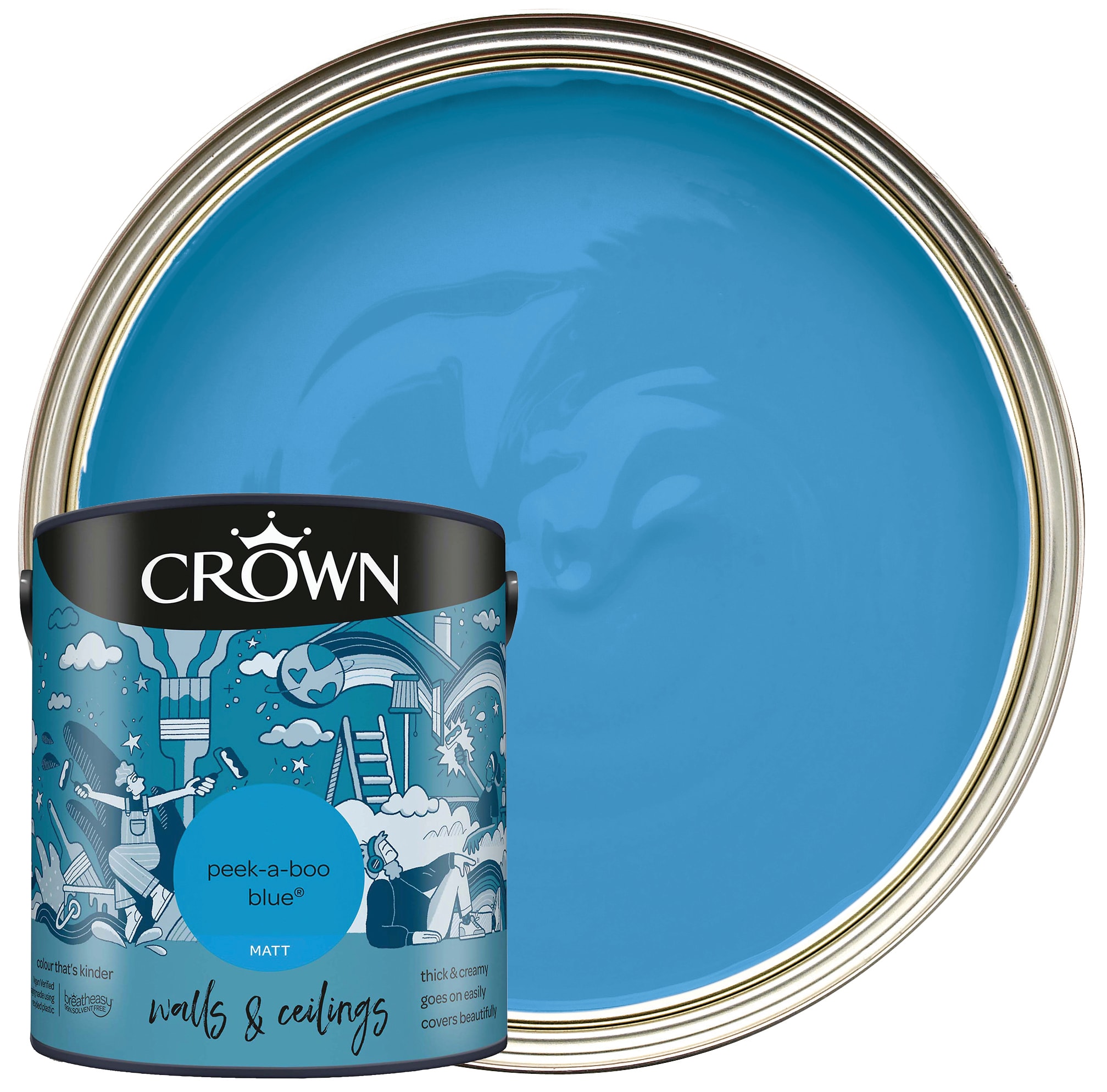 Crown Matt Emulsion Paint - Peek A Boo