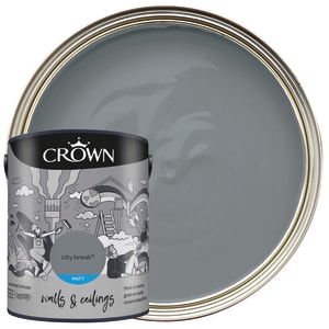 Crown Matt Emulsion Paint - City Break - 5L