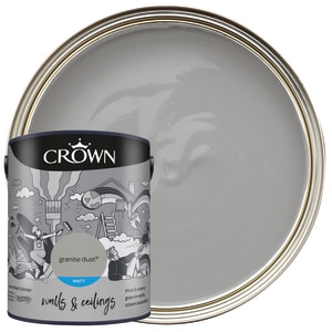 Crown Matt Emulsion Paint - Granite Dust - 5L