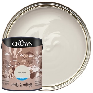 Crown Matt Emulsion Paint - Snowfall - 5L