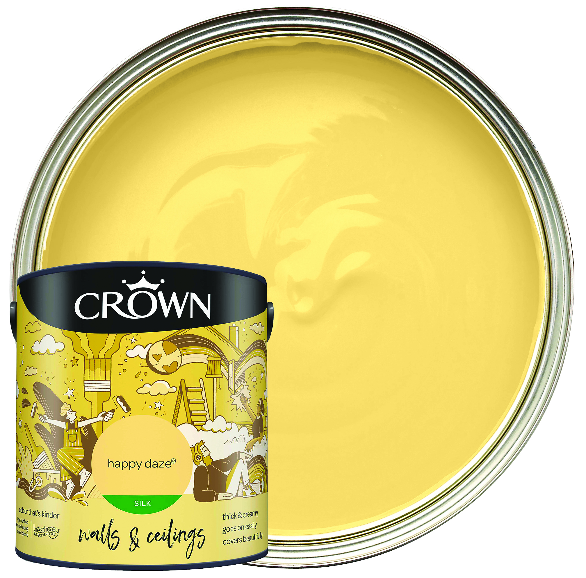 Crown Silk Emulsion Paint - Happy Daze - 2.5L