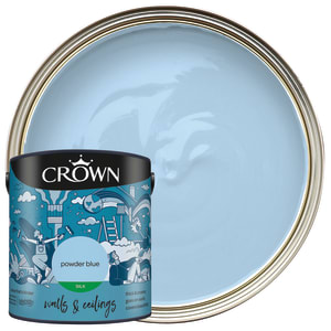 Crown Silk Emulsion Paint - Powder Blue - 2.5L