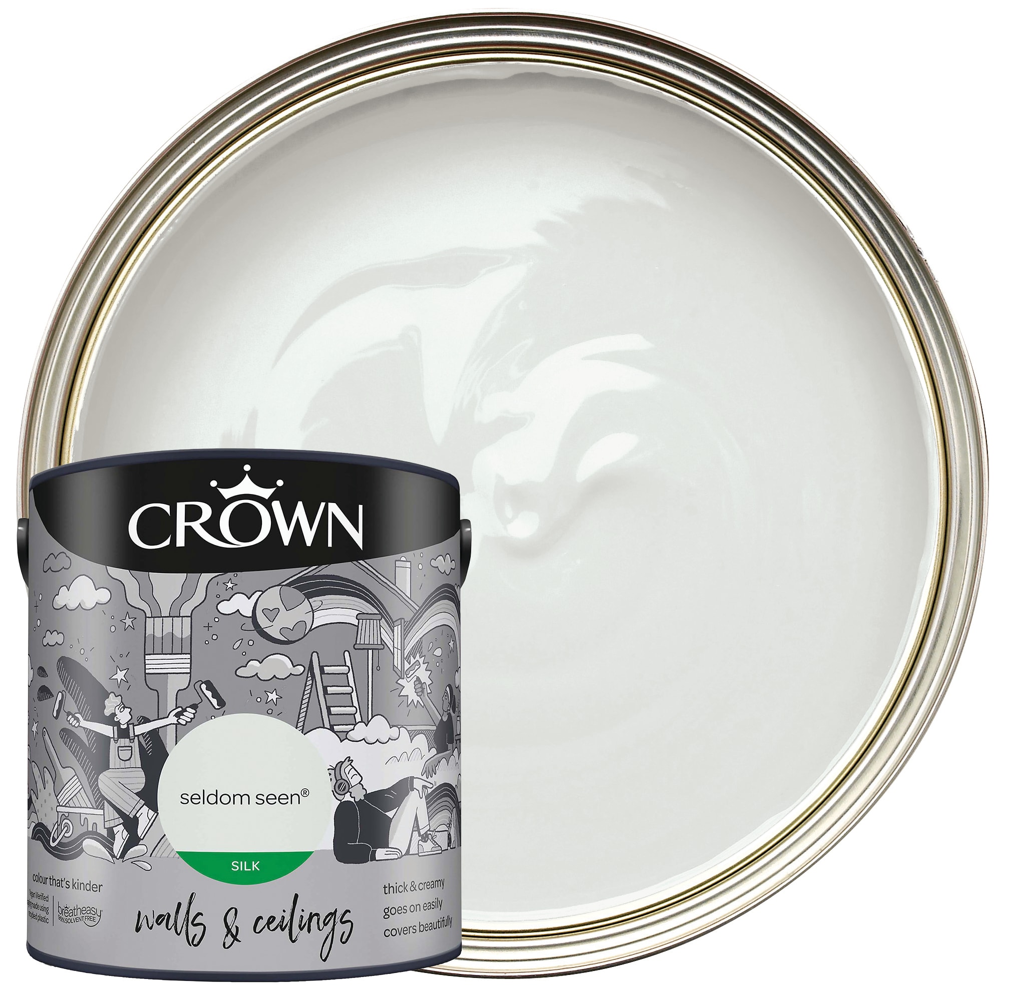 Crown Silk Emulsion Paint - Seldom Seen - 2.5L