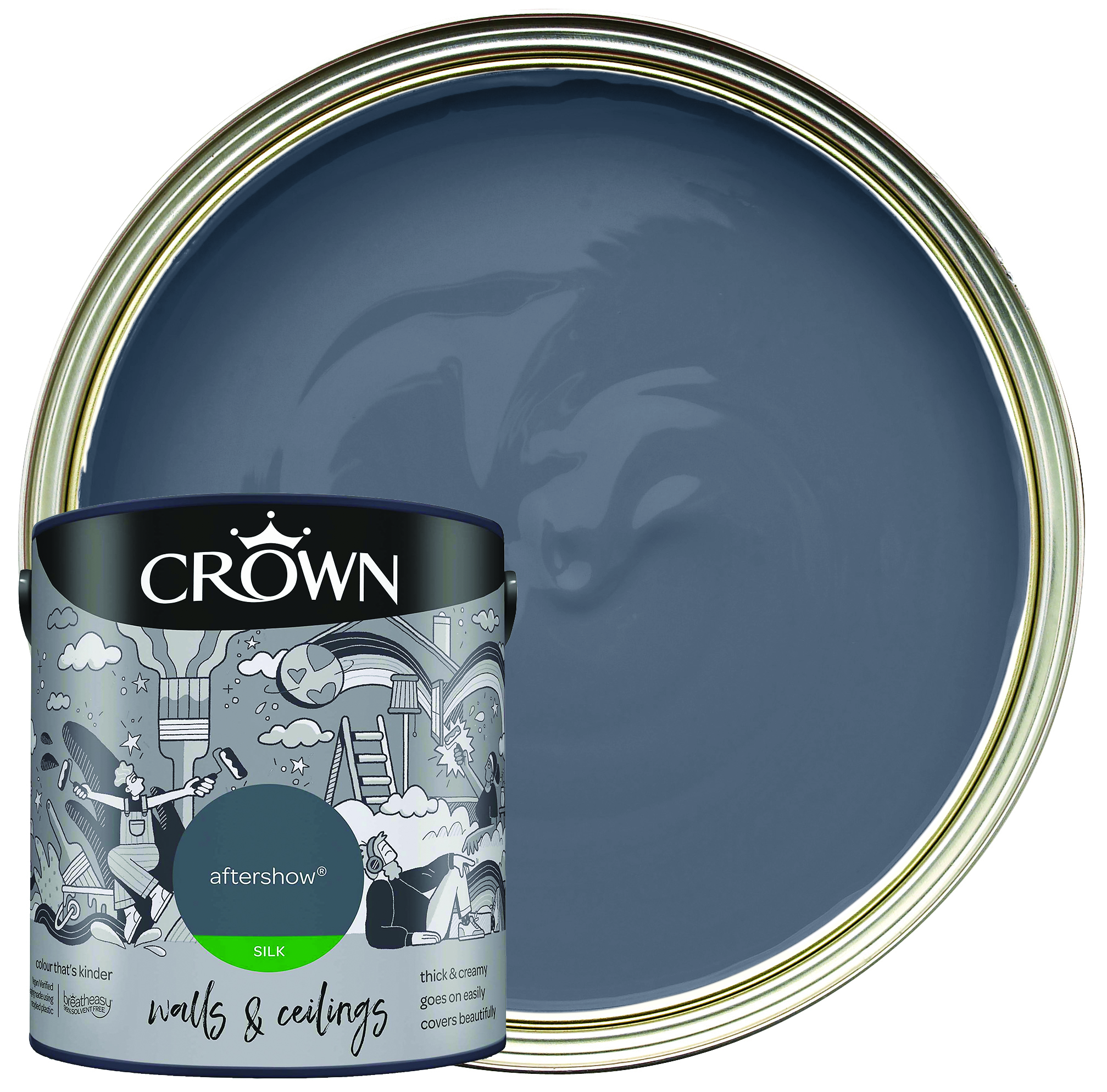 Crown Silk Emulsion Paint - Aftershow - 2.5L