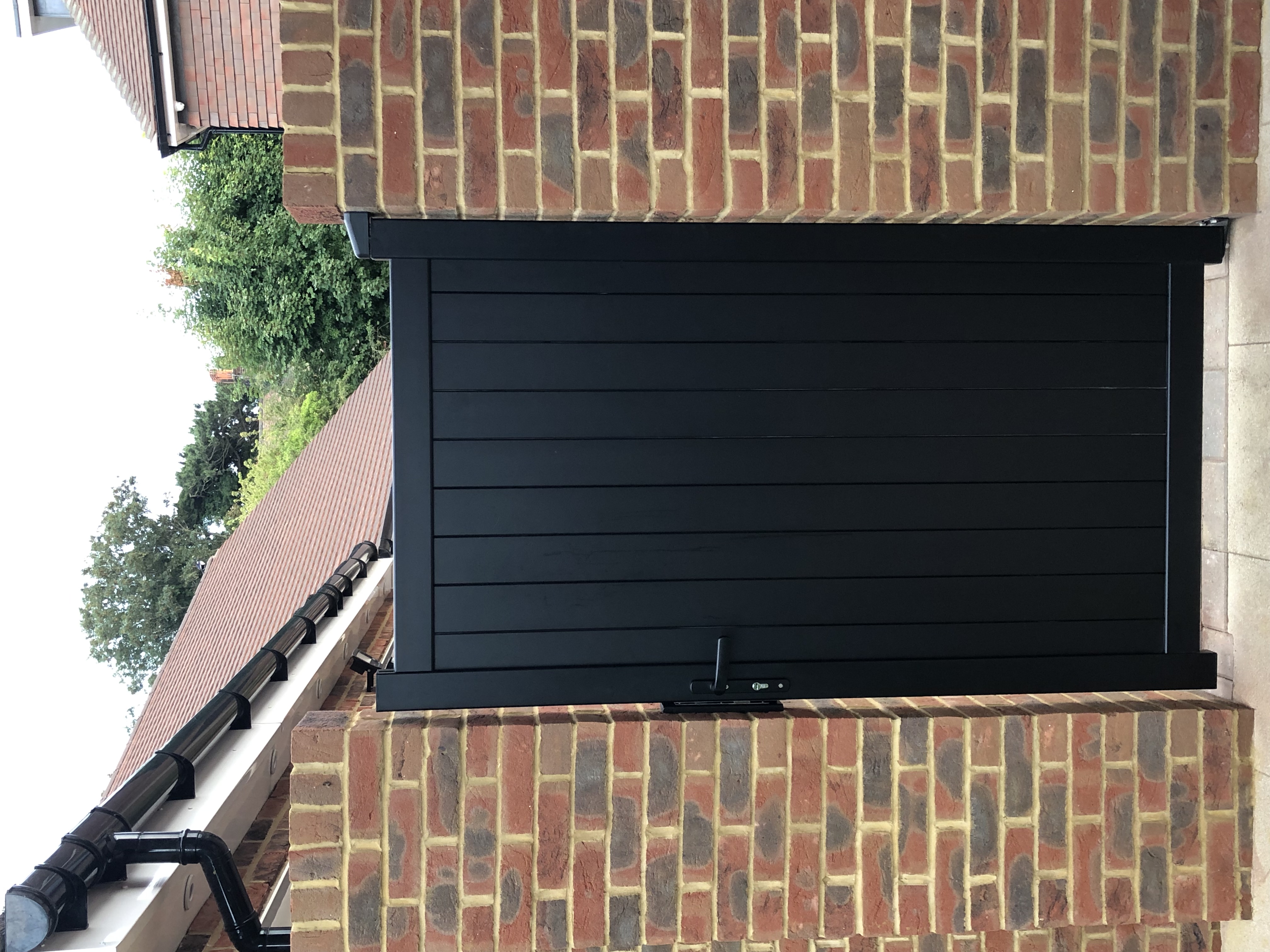 Image of Readymade Black Aluminium Vertical Pedestrian Gate - 900 x 1600mm