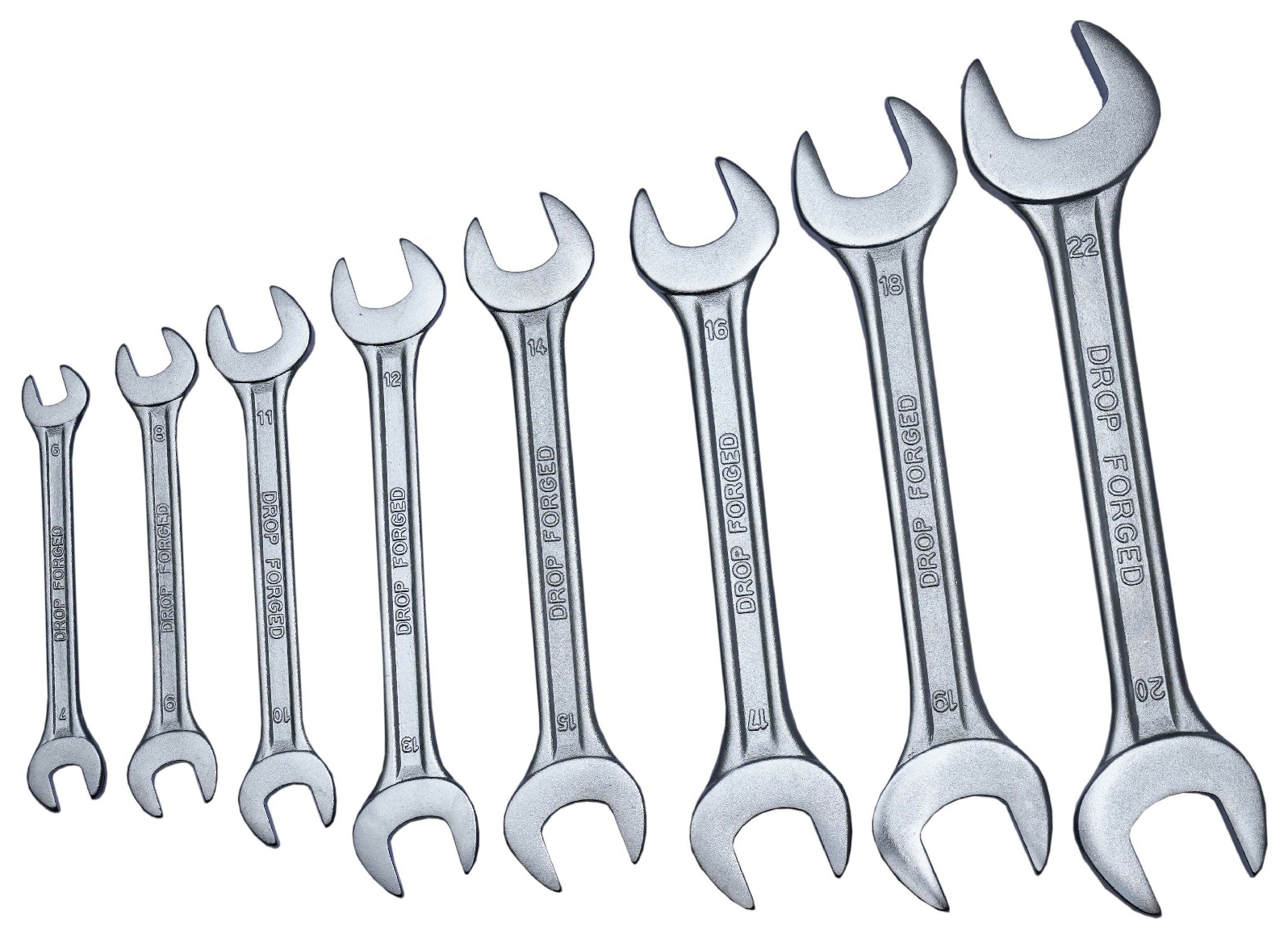 Open Ended 8 Piece Spanner Set