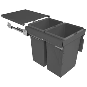 Stanto 400mm Anthracite Pull-Out Bin - 2 x 24L