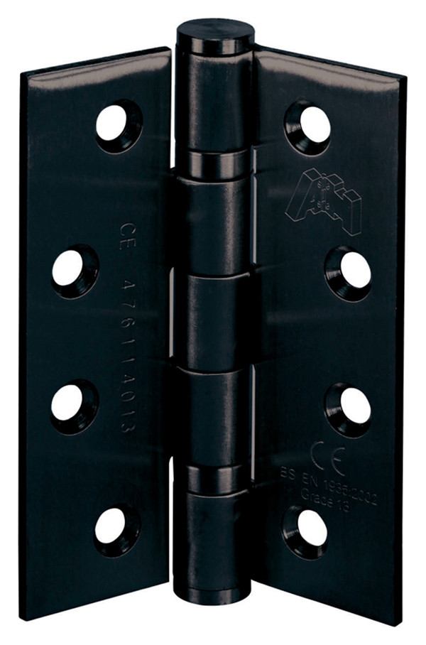 Image of LPD Manhattan Matt Black Door Hinge - Pack of 3