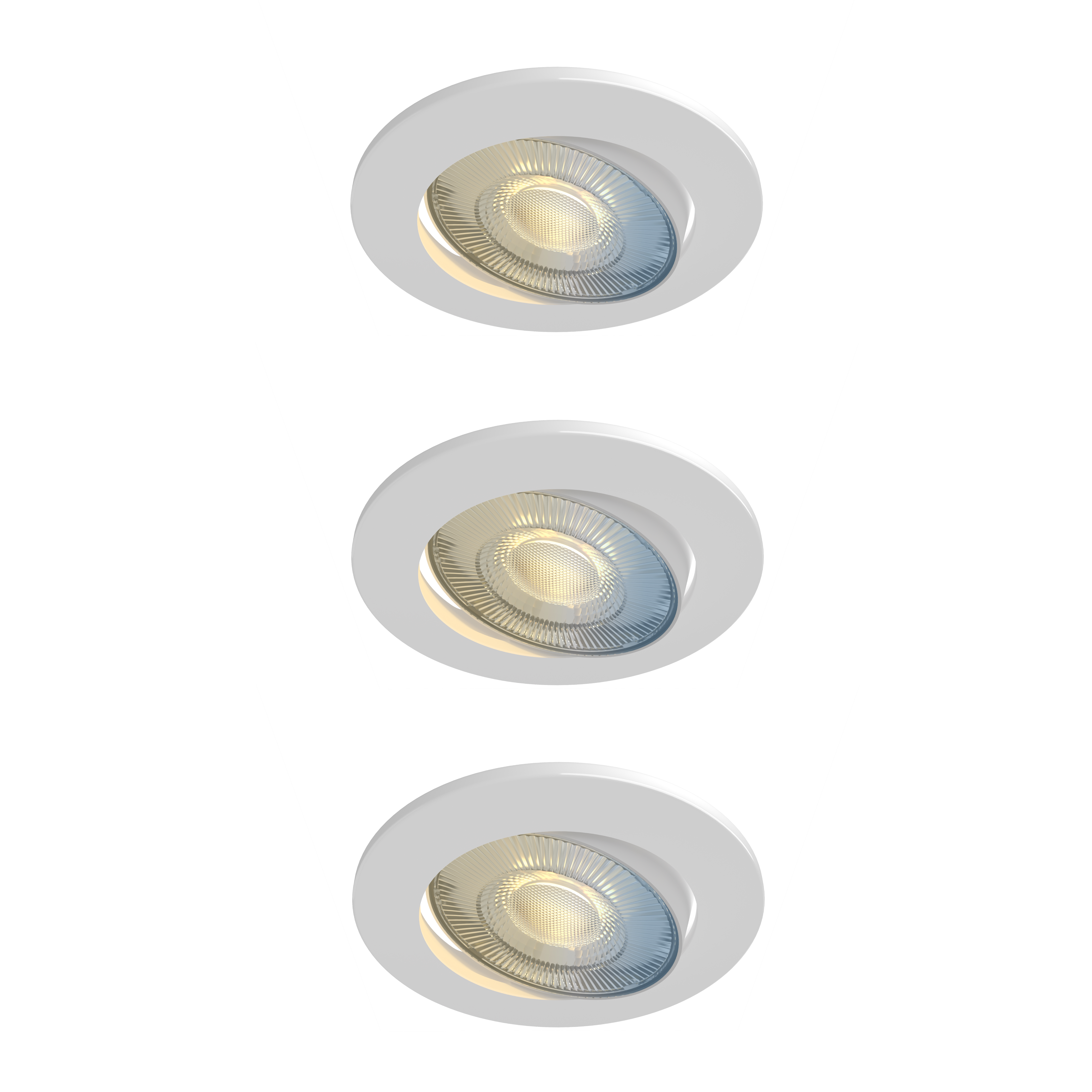 Image of Calex Smart 5W Adjustable White LED Downlight - Pack of 3