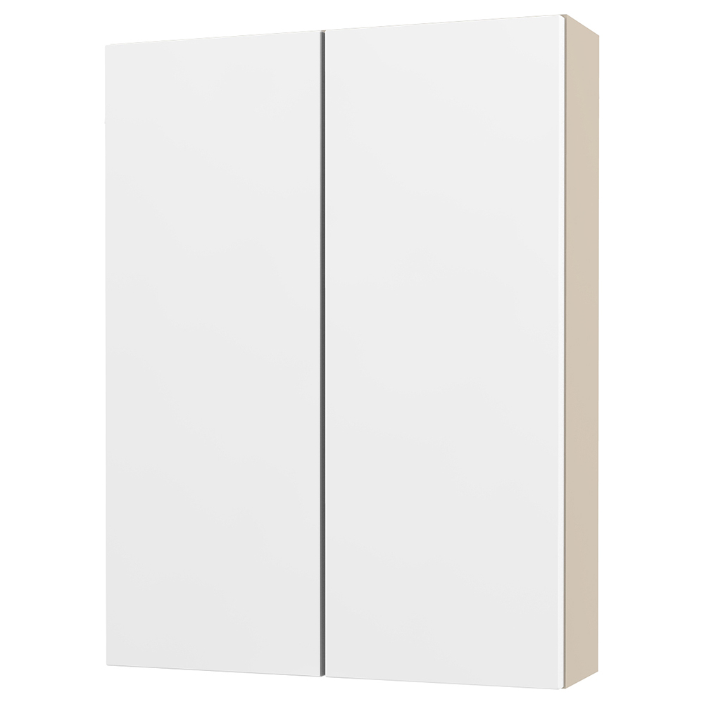 Image of Duarti By Calypso Cascade 500mm Slimline 2 Door Wall Hung Unit - Matt White