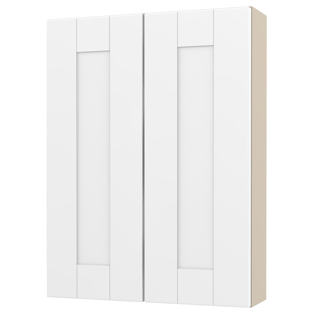 Image of Duarti By Calypso Highwood 500mm Slimline 2 Door Wall Hung Unit - Matt White