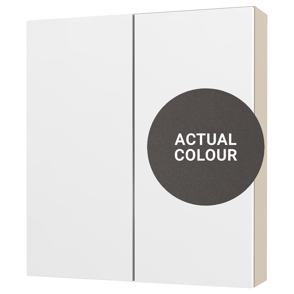 Image of Duarti By Calypso Cascade 600mm Slimline 2 Door Wall Hung Unit - Galaxy Grey