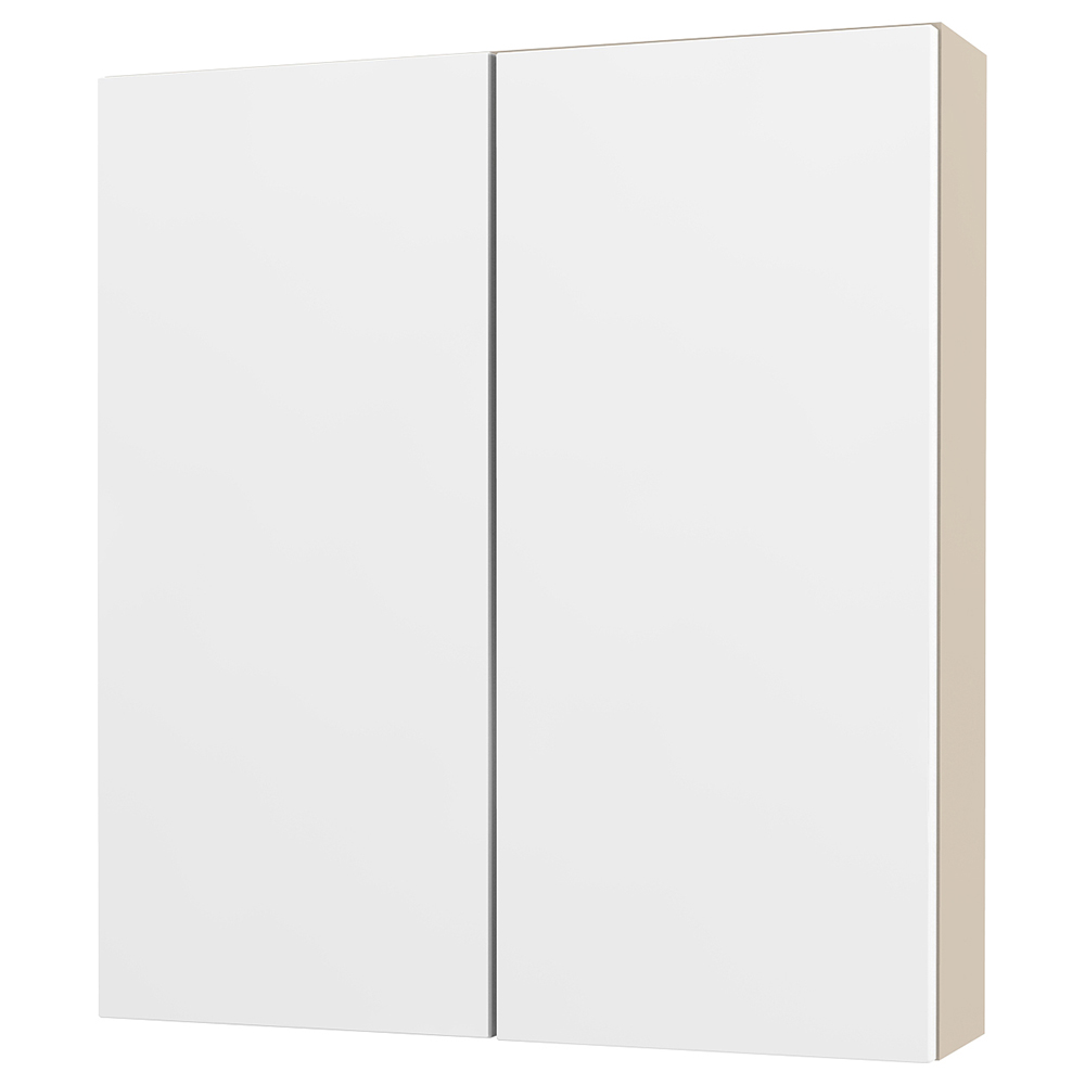 Image of Duarti By Calypso Cascade 600mm Slimline 2 Door Wall Hung Unit - Mirror White