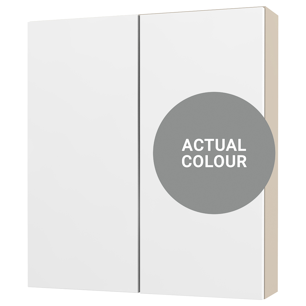 Image of Duarti By Calypso Cascade 600mm Slimline 2 Door Wall Hung Unit - Twilight Grey