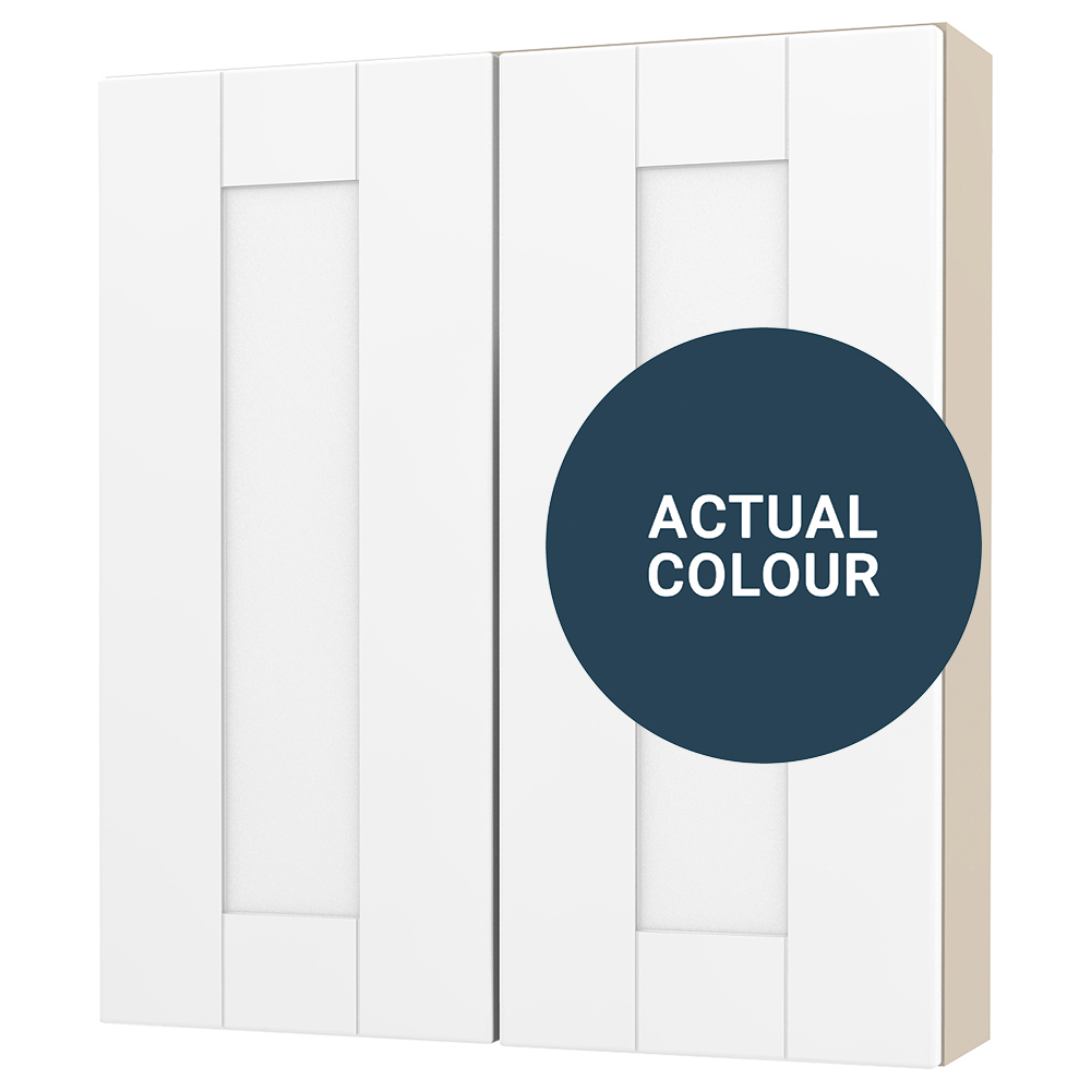 Image of Duarti By Calypso Highwood 600mm Slimline 2 Door Wall Hung Unit - Twilight Blue