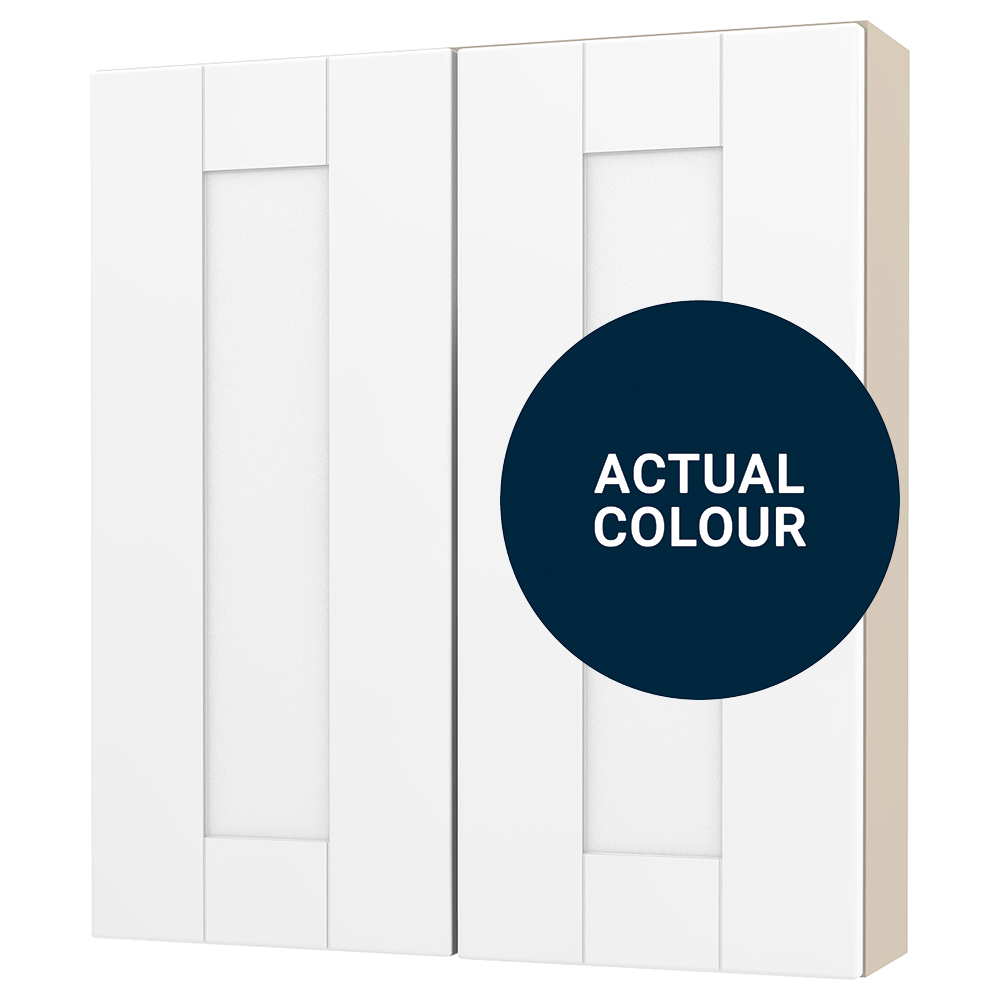 Image of Duarti By Calypso Highwood 600mm Slimline 2 Door Wall Hung Unit - Midnight Blue