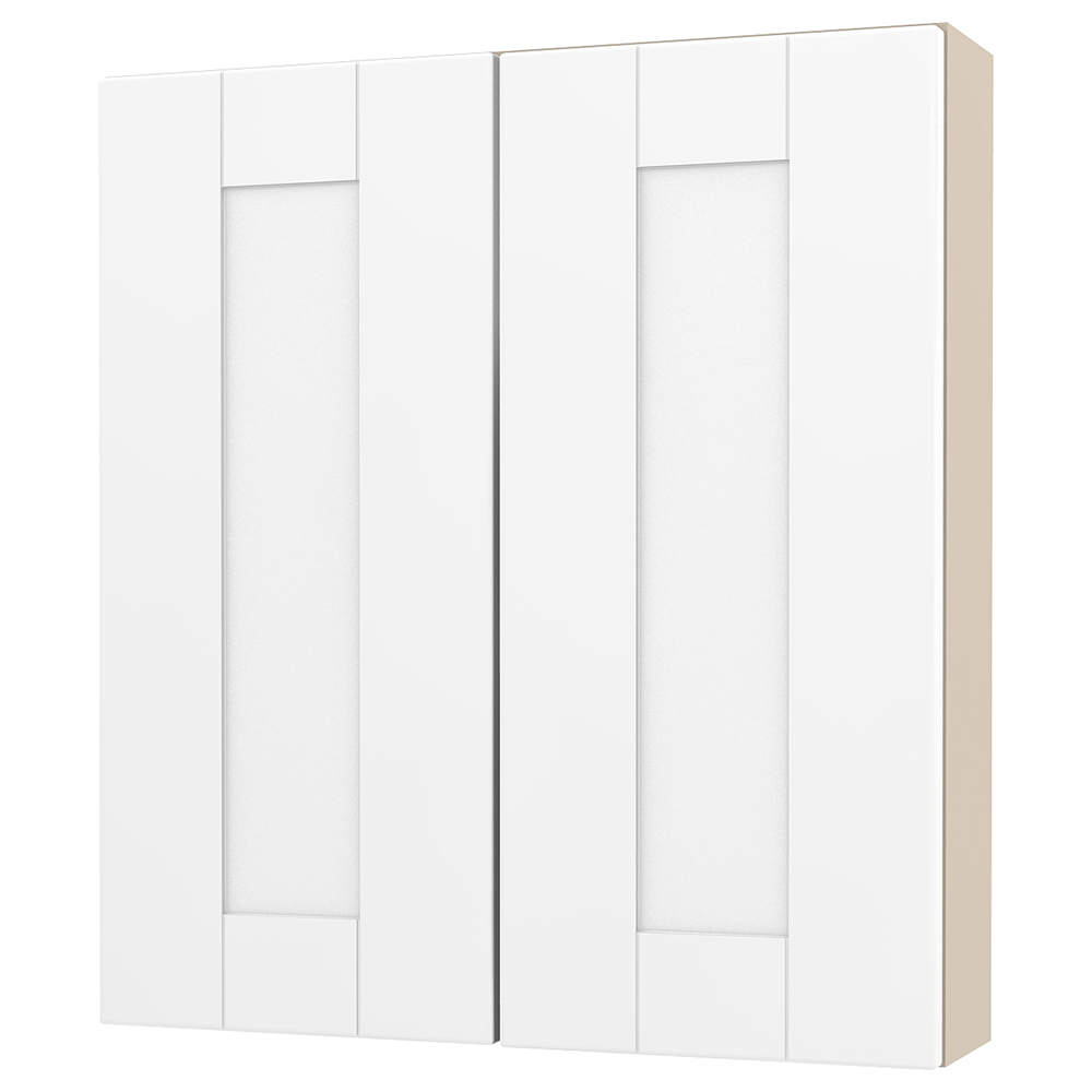 Image of Duarti By Calypso Highwood 600mm Slimline 2 Door Wall Hung Unit - Matt White