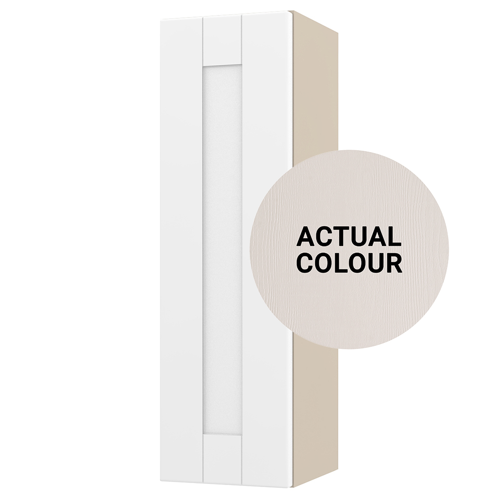 Image of Duarti By Calypso Highwood 200mm Full Depth 1 Door Wall Hung Wall Hung Unit - Taupe