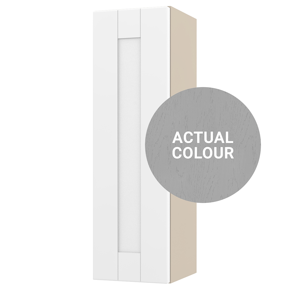 Image of Duarti By Calypso Highwood 200mm Full Depth 1 Door Wall Hung Wall Hung Unit - Fossil Grey