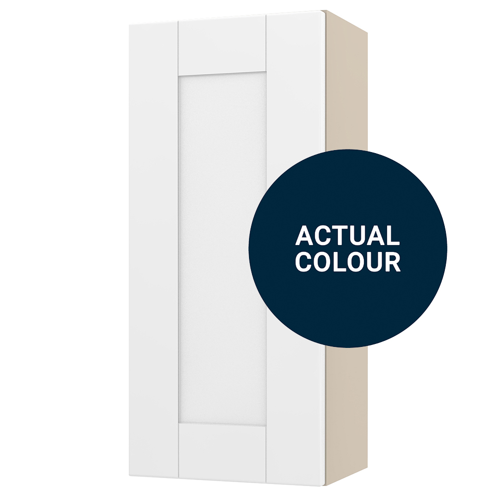 Image of Duarti By Calypso Highwood 300mm Full Depth 1 Door Wall Hung Unit - Midnight Blue