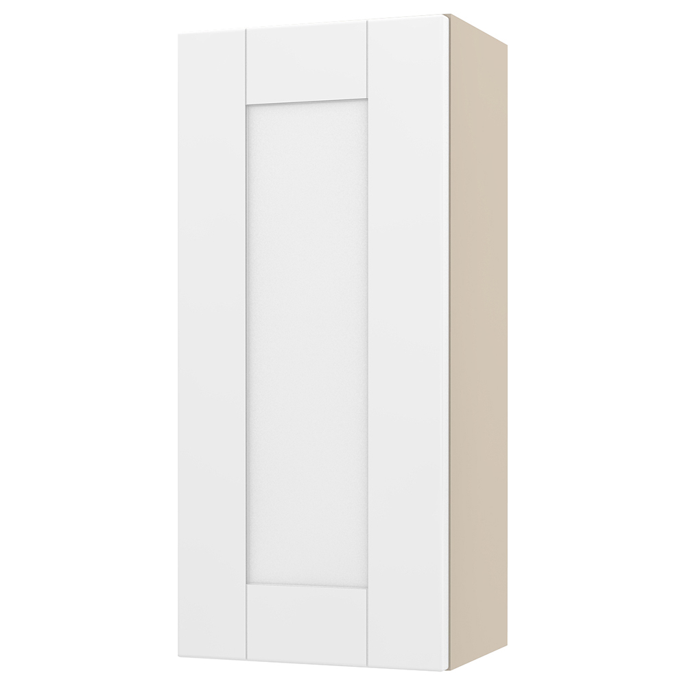 Image of Duarti By Calypso Highwood 300mm Full Depth 1 Door Wall Hung Unit - Matt White