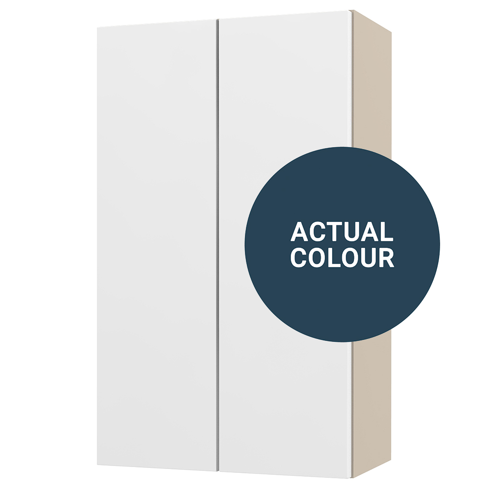 Image of Duarti By Calypso Cascade 400mm Full Depth 2 Door Wall Hung Unit - Twilight Blue