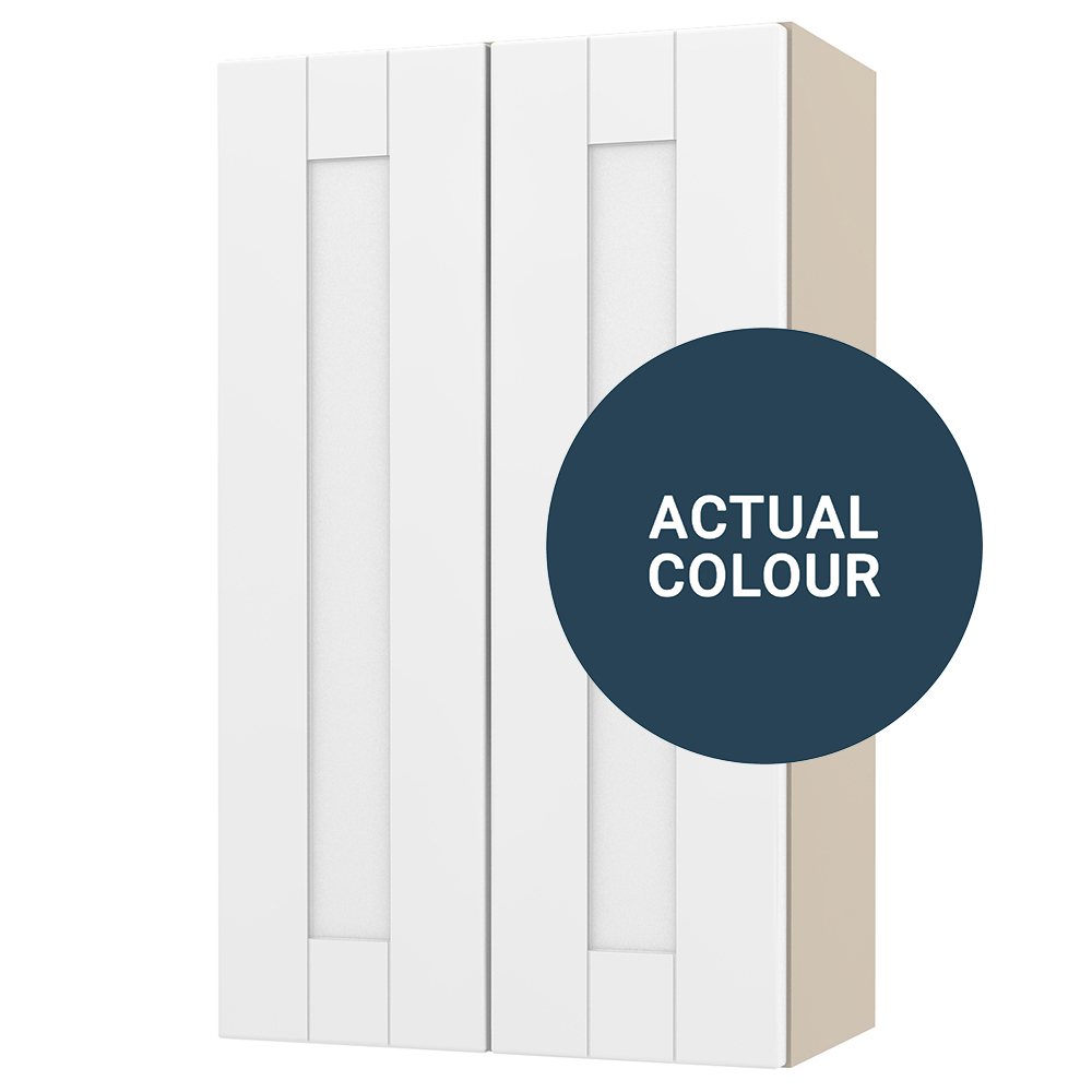 Image of Duarti By Calypso Highwood 400mm Full Depth 2 Door Wall Hung Unit - Twilight Blue