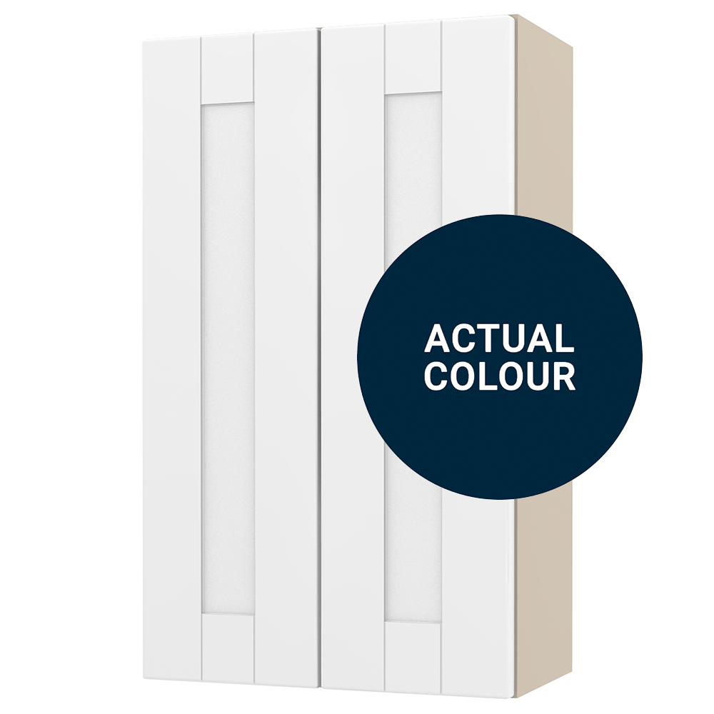 Image of Duarti By Calypso Highwood 400mm Full Depth 2 Door Wall Hung Unit - Midnight Blue