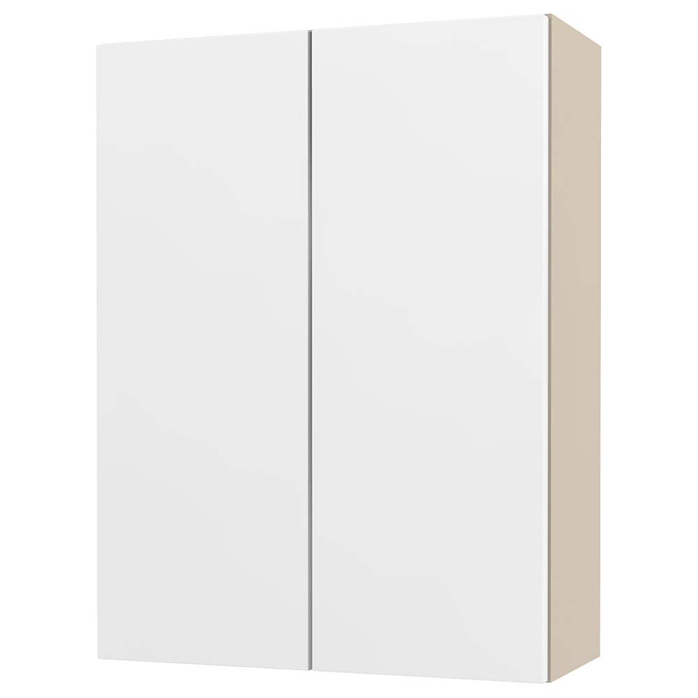 Image of Duarti By Calypso Cascade 500mm Full Depth 2 Door Wall Hung Unit - Mirror White