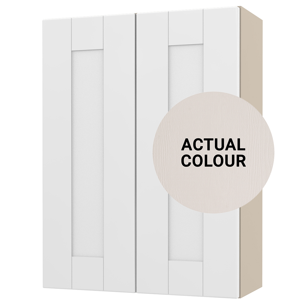 Image of Duarti By Calypso Highwood 500mm Full Depth 2 Door Wall Hung Unit - Taupe