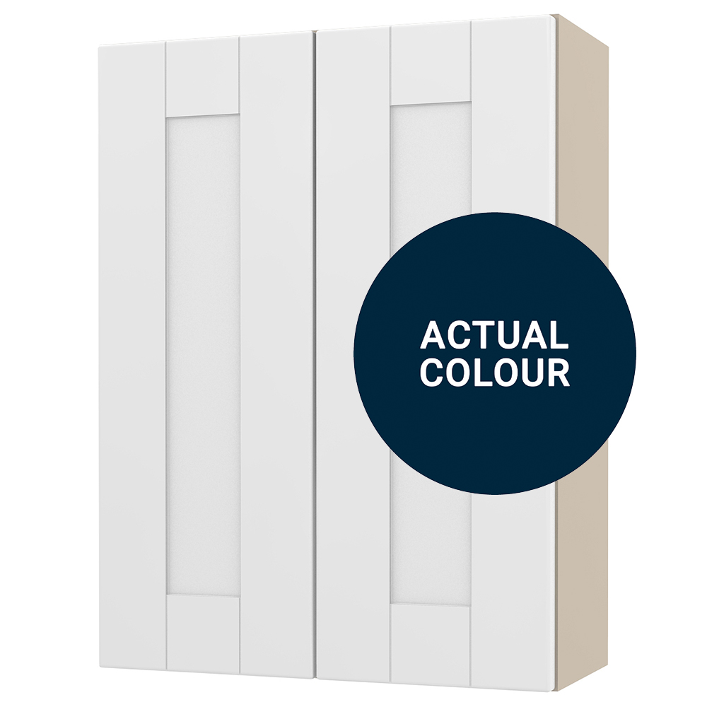 Image of Duarti By Calypso Highwood 500mm Full Depth 2 Door Wall Hung Unit - Midnight Blue