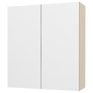 Duarti By Calypso Cascade 600mm Full Depth 2 Door Wall Hung Unit - Mirror White