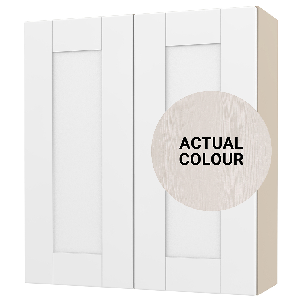 Image of Duarti By Calypso Highwood 600mm Full Depth 2 Door Wall Hung Unit - Taupe