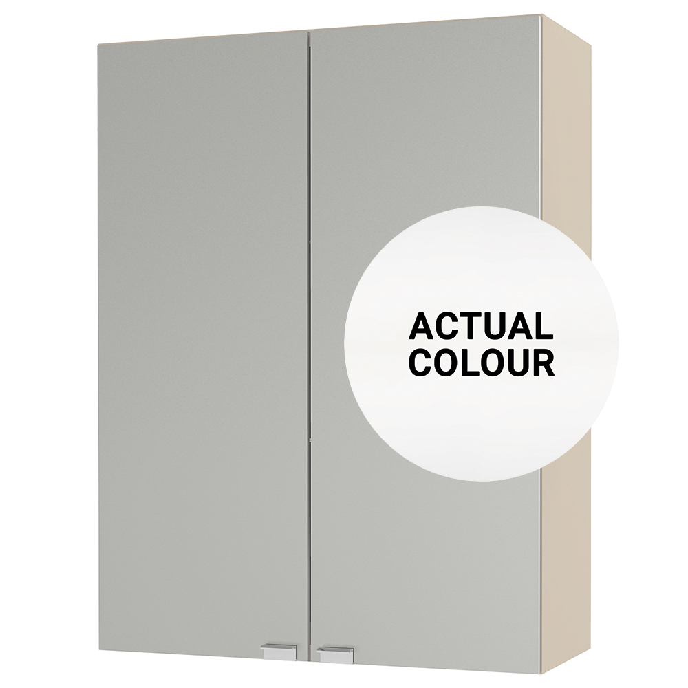 Image of Duarti By Calypso Cascade 500mm Full Depth Mirrored 2 Door Wall Hung Unit - Matt White
